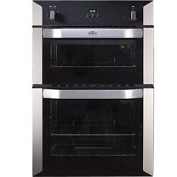 Belling BI90G 60cm Built-in Gas Double Oven in Stainless Steel